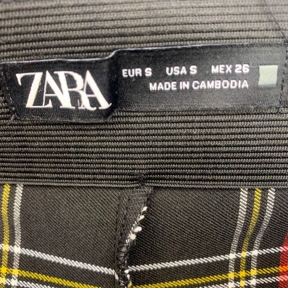 Zara Plaid Pants - Size US S - Picture 4 of 4